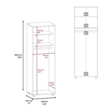 London Armoire, White