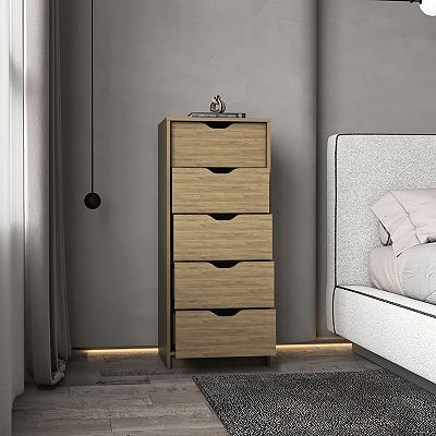 narrow dresser for bedroom Heartwood 7-Drawer Thin See more products from this woodshop Houma 5 Drawers Narrow Dresser,