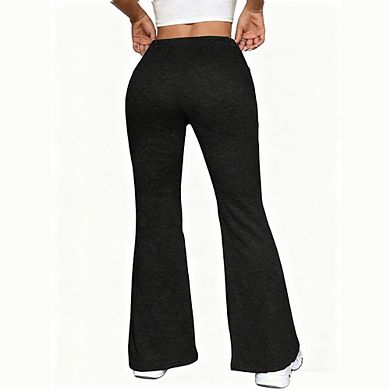 Womens Drawstring Waist Relaxed Casual Pants with Side Pockets