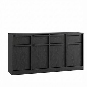 Modern Wood Grain Sideboard Buffet Cabinet,Multi-Functional Storage for Kitchen,Dining & Living Room