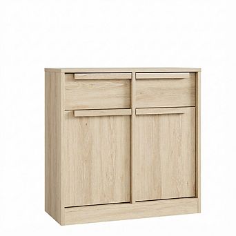 Modern Wood Grain Sideboard Buffet Cabinet,Multi-Functional Storage for Kitchen,Dining & Living Room