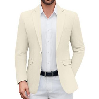COOFANDY Mens Casual Sport Coat Classic Fit One Button Formal Business Dress Jacket