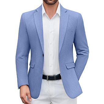 COOFANDY Mens Casual Sport Coat Classic Fit One Button Formal Business Dress Jacket