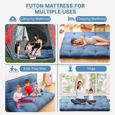 ANIXOL Foldable Roll-Up Japanese Floor Mattress for Versatile Use