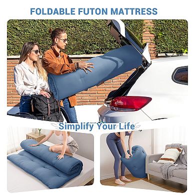 ANIXOL Foldable Roll-Up Japanese Floor Mattress for Versatile Use