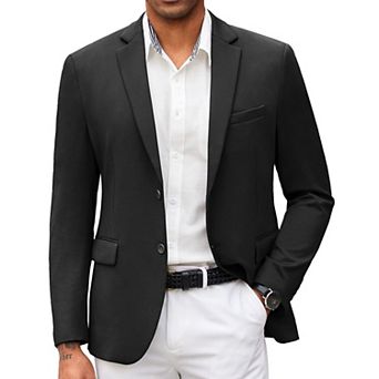COOFANDY Mens Casual Blazer Dress Coat Stretch Business Suit Jacket Slim Fit Knit Sport Coat