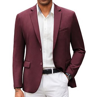 COOFANDY Mens Casual Blazer Dress Coat Stretch Business Suit Jacket Slim Fit Knit Sport Coat