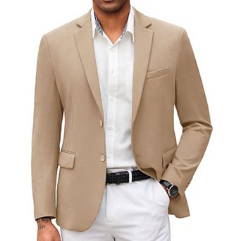 COOFANDY Mens Casual Blazer Dress Coat Stretch Business Suit Jacket Slim Fit Knit Sport Coat