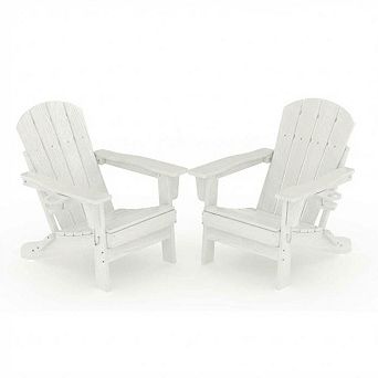 ANIXOL Folding Adirondack Chair, All-Weather HDPE Outdoor Patio Chair