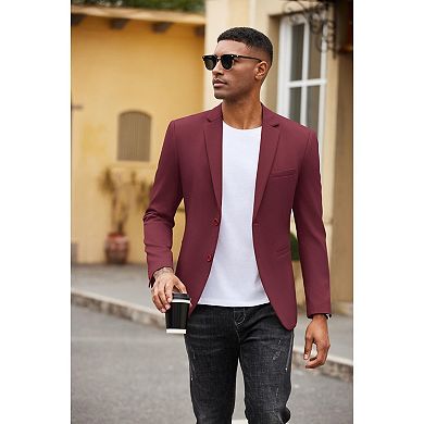 COOFANDY Blazer Men Casual Lightweight Suit Jacket Slim Fit Sport Coat
