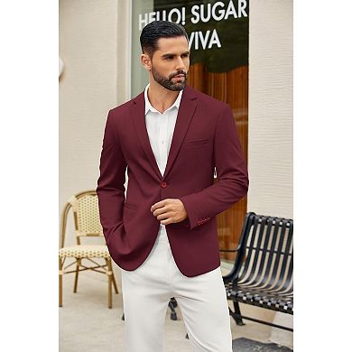 COOFANDY Blazer Men Casual Lightweight Suit Jacket Slim Fit Sport Coat