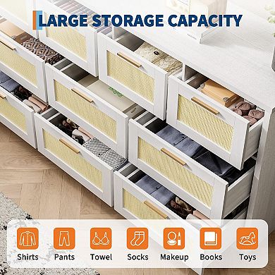 ANIXOL Rattan Dresser Chest