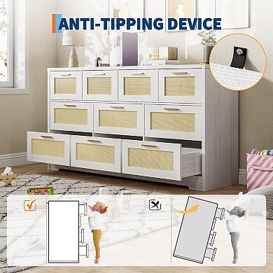 ANIXOL Rattan Dresser Chest