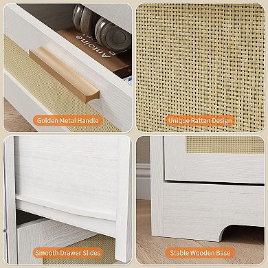 ANIXOL Rattan Dresser Chest