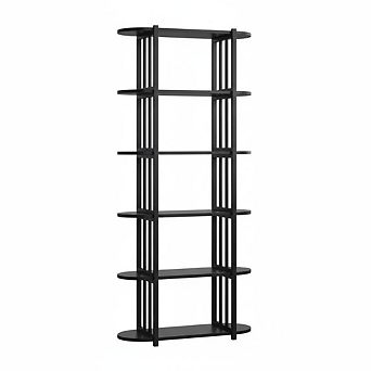 ANIXOL 6 tier Industrial Tall Bookshelf