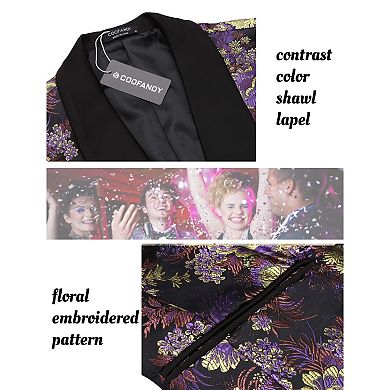 COOFANDY Mens Slim Fit Stylish Casual One-Button Suit Coat Jacket Business Blazers