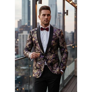 COOFANDY Mens Slim Fit Stylish Casual One-Button Suit Coat Jacket Business Blazers
