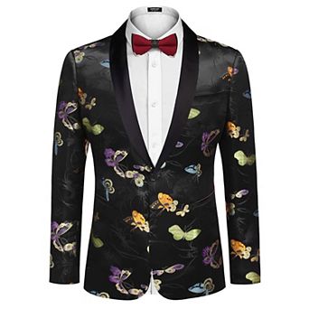 COOFANDY Mens Slim Fit Stylish Casual One-Button Suit Coat Jacket Business Blazers