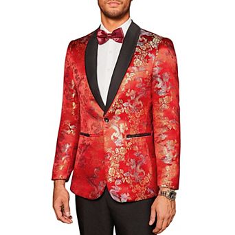 COOFANDY Mens Slim Fit Stylish Casual One-Button Suit Coat Jacket Business Blazers