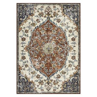 Boho Non-Slip Washable Large Area Rug for Bedroom, Apartment, Nursery, Playroom