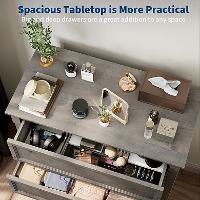 ANIXOL 4-Drawer Farmhouse Dresser