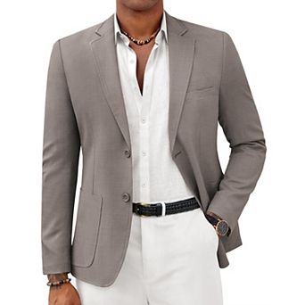 COOFANDY Mens Casual Sport Coat Lightweight Two Button Blazer Slim Fit Business Jackets