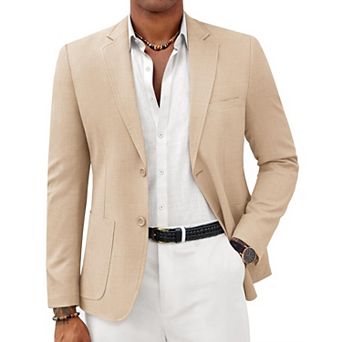 COOFANDY Mens Casual Sport Coat Lightweight Two Button Blazer Slim Fit Business Jackets