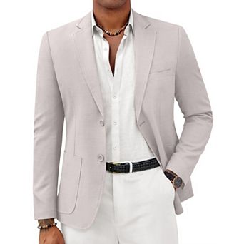 COOFANDY Mens Casual Sport Coat Lightweight Two Button Blazer Slim Fit Business Jackets