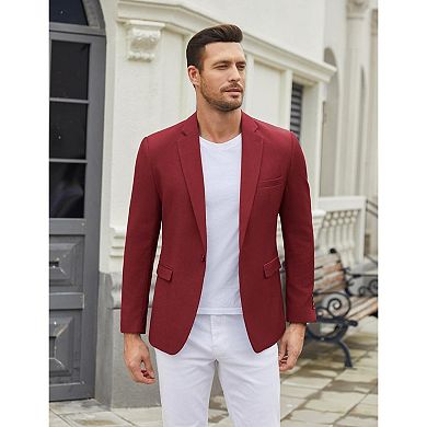 COOFANDY Mens Slim Fit Suit Jacket Blazer Lightweight Dress Jackets Casual Sports Coat