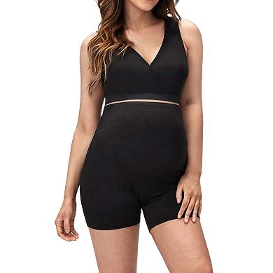 Women's Maternity Shorts Over The Belly Pregnancy Yoga Workout Activewear Buttery Soft