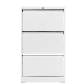 ANIXOL Wide Metal 3-Drawer Lateral File Cabinet with Lock
