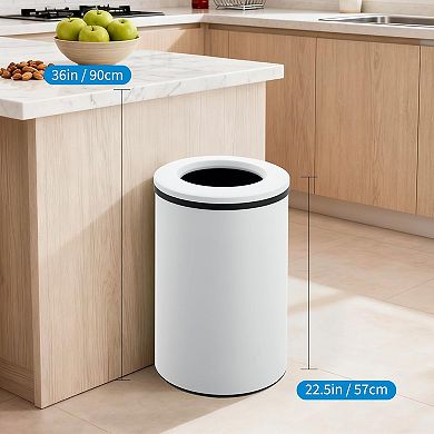 ANIXOL 40L Stainless Steel Open Top Kitchen Trash Can