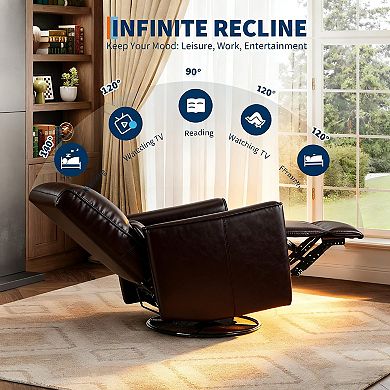 ANIXOL Swivel Rocking Recliner Glider Chair