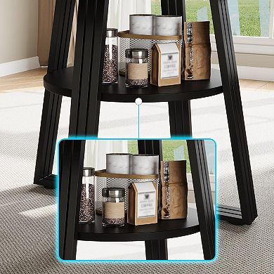 ANIXOL 47.2" Round Dining Table for 46 with Storage Shelf