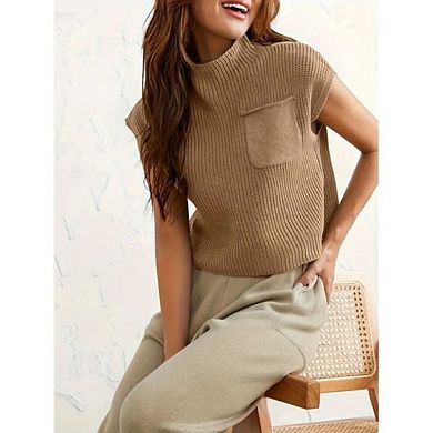 Womens Summer Sleeveless Sweater Casual Vest Knit Lightweight Sweater