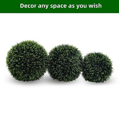ANIXOL Artificial Topiary Ball Set with Hanging Chains for Indoor Outdoor Decor