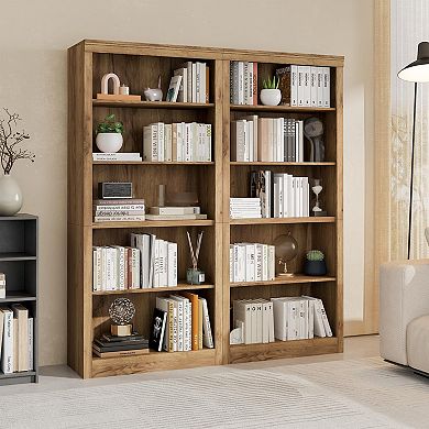 ANIXOL 5-Tier Adjustable Tall Bookcase