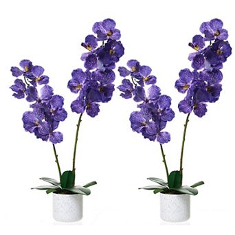 ANIXOL Artificial Magnolia & Orchid Tree with Blossoms