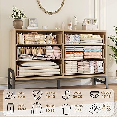 ANIXOL 6-Drawer Wood Bedroom Dresser