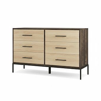 ANIXOL 6-Drawer Wood Bedroom Dresser