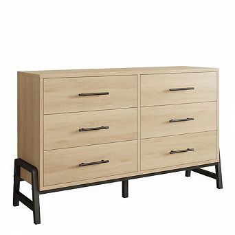 ANIXOL 6-Drawer Wood Bedroom Dresser