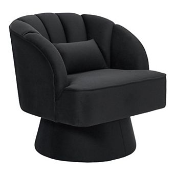 ANIXOL Modern Round 360° Swivel Accent Chair