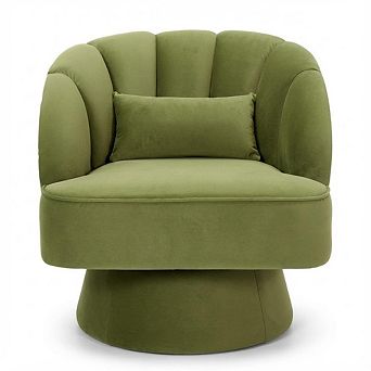 ANIXOL Modern Round 360° Swivel Accent Chair