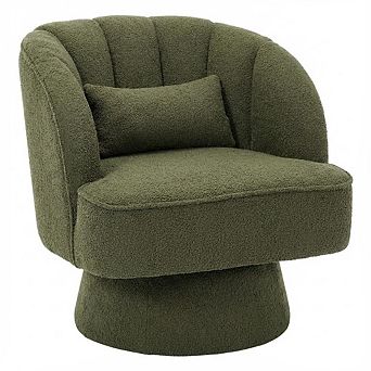 ANIXOL Modern Round 360° Swivel Accent Chair