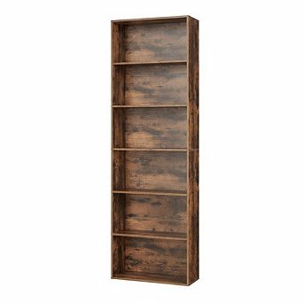 ANIXOL 6-Shelf Tall Bookcase