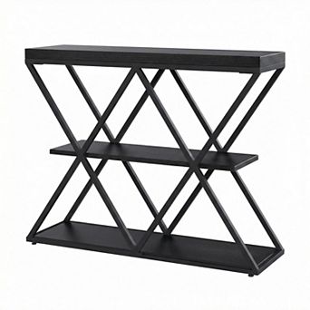 ANIXOL 3 tier Entryway Console Table with Storage Shelves