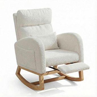 ANIXOL Modern Rocking Chair with Side Pocket