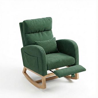 ANIXOL Modern Rocking Chair with Side Pocket