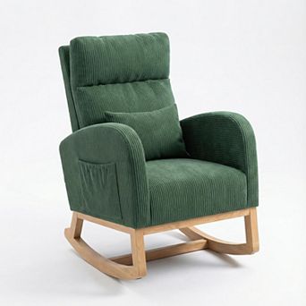 ANIXOL Modern Rocking Chair with Side Pocket