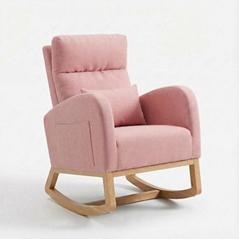ANIXOL Modern Rocking Chair with Side Pocket